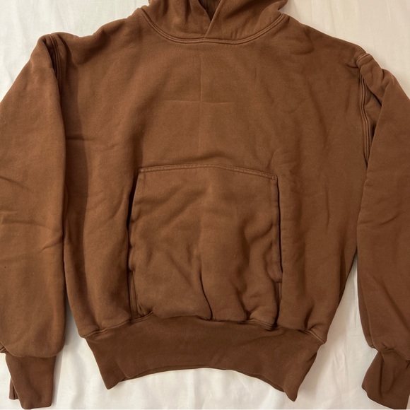Yeezy x Gap Hoodie Pullover Sweater Sweatshirt Brown - Picture 2 of 4